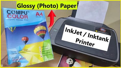 how to print paper on an inkjet printer